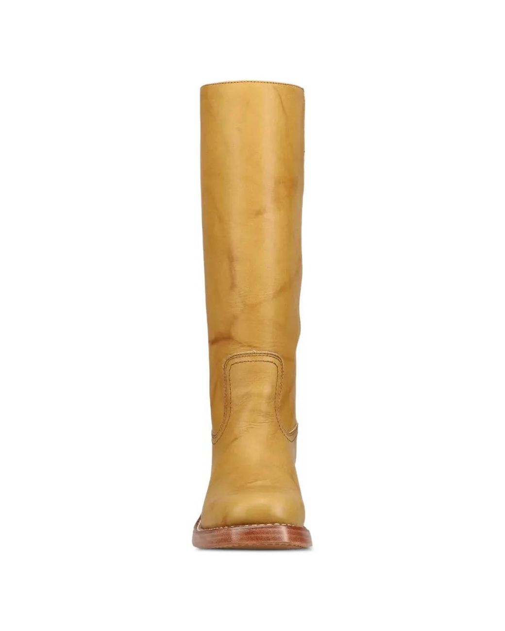 Frye Yellow Campus Leather Boots