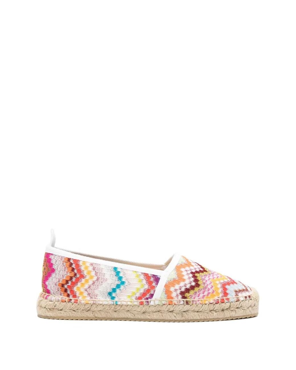 Alpargatas Con Motivo Chevron Missoni de color Pink