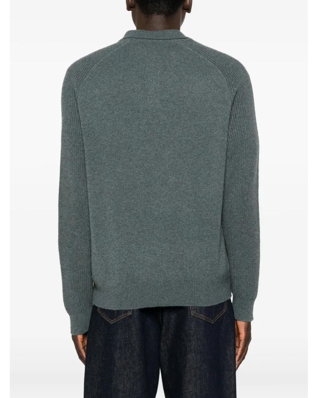 Bompard Button-Down Poloshirt Met Raglanmouwen in het Green voor heren