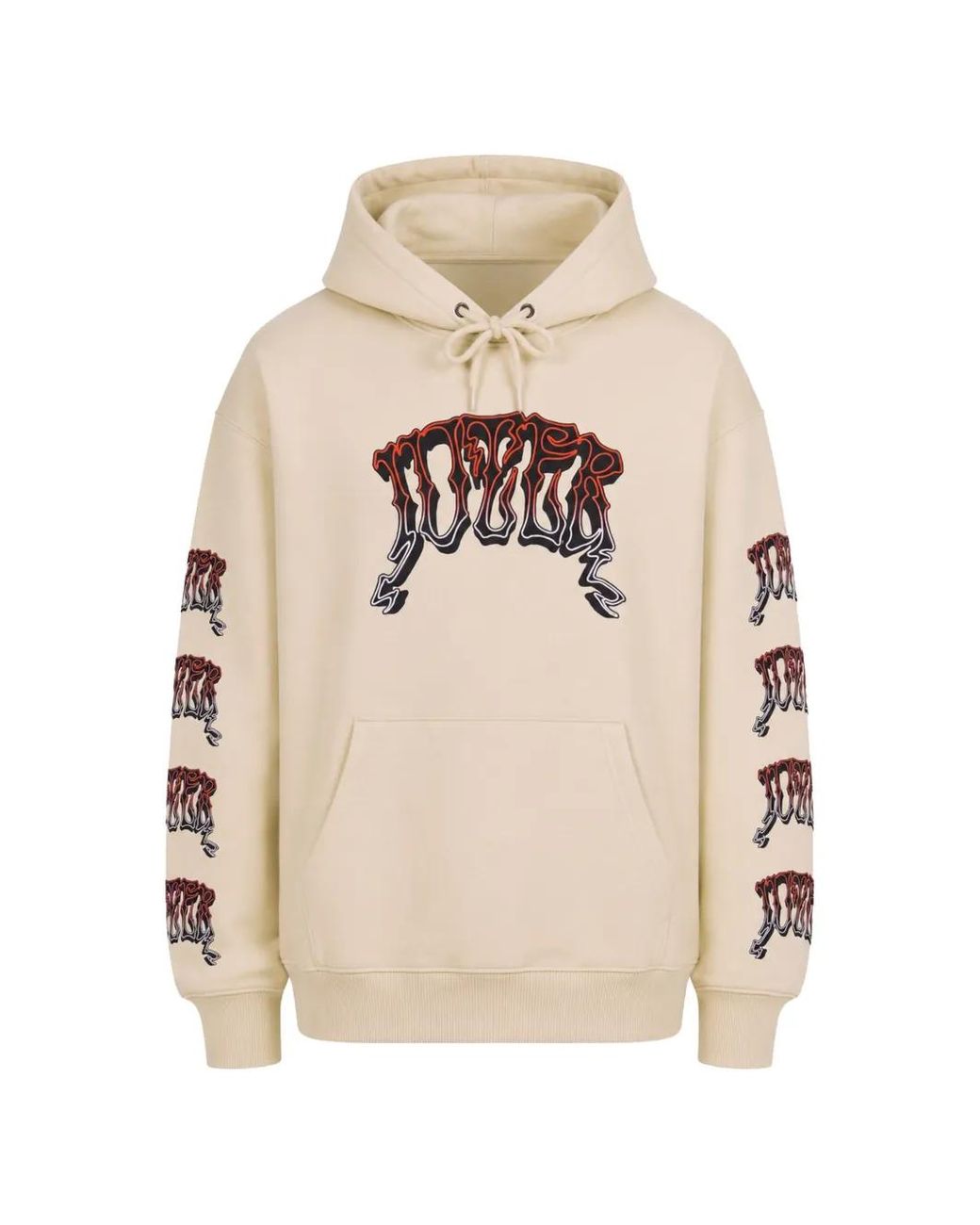 Iuter Natural Logo-Print Drawstring Hoodie for men