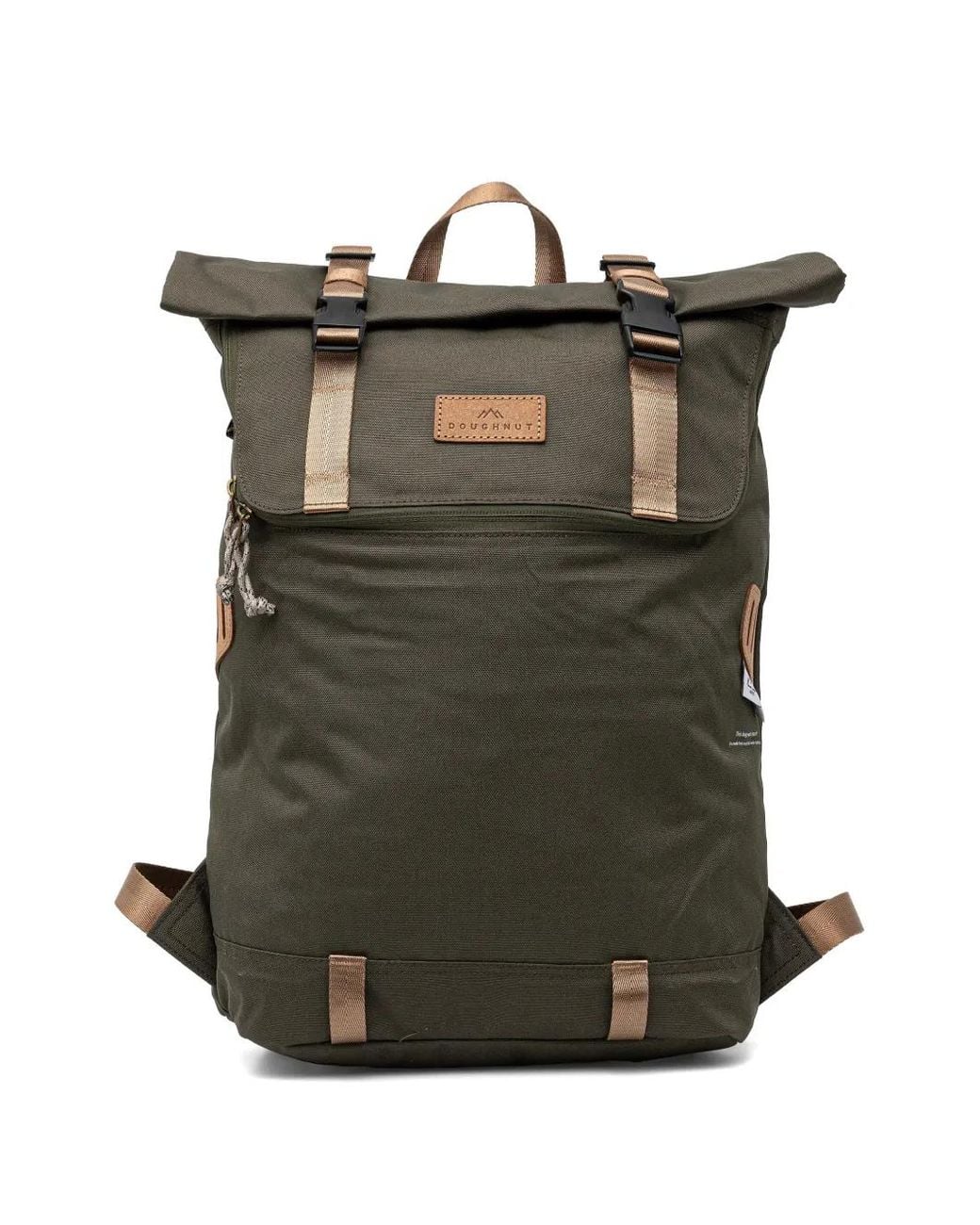 Doughnut Green Buckle-Fastening Backpack for men