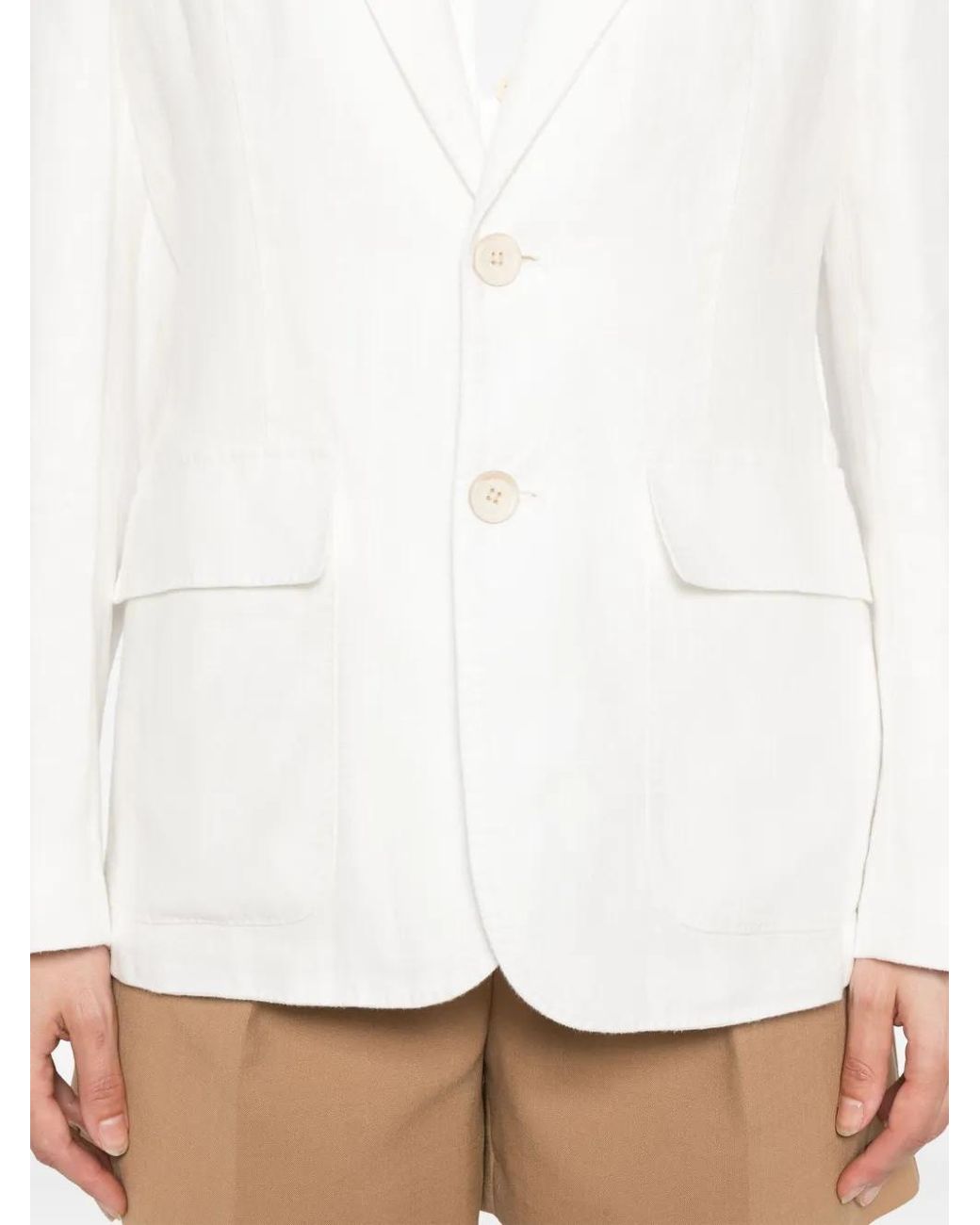 Polo Ralph Lauren White Linen Blazer