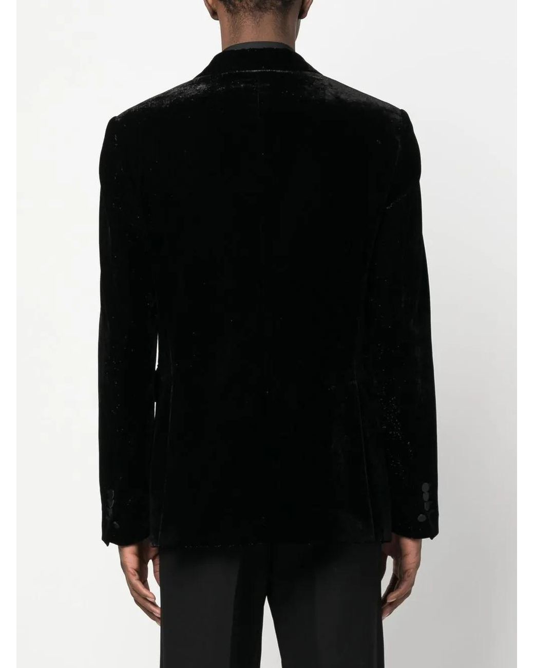 Sequined-Trim Velvet Blazer DSquared² de hombre de color Black