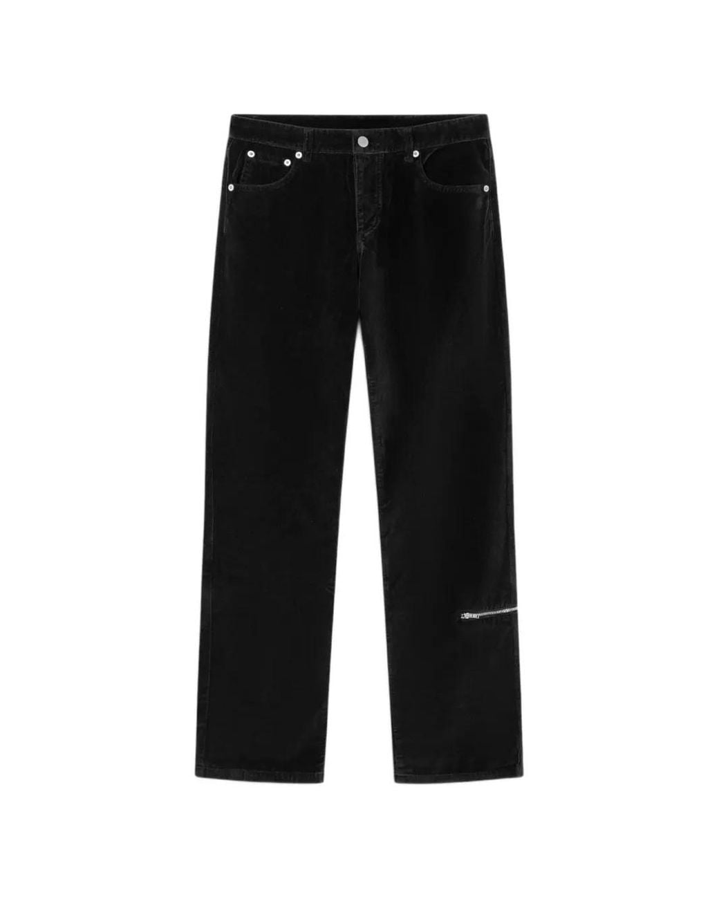 GIMAGUAS Black Ralph Zip-Detail Trousers