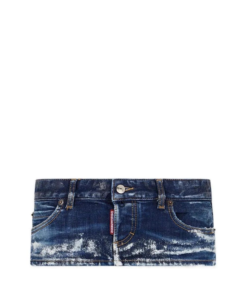 DSquared² Blue Medium Let It Snow Hot Skirt