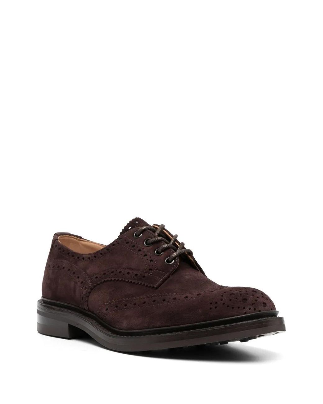 Tricker's Brown Bourton Suede Brogues for men