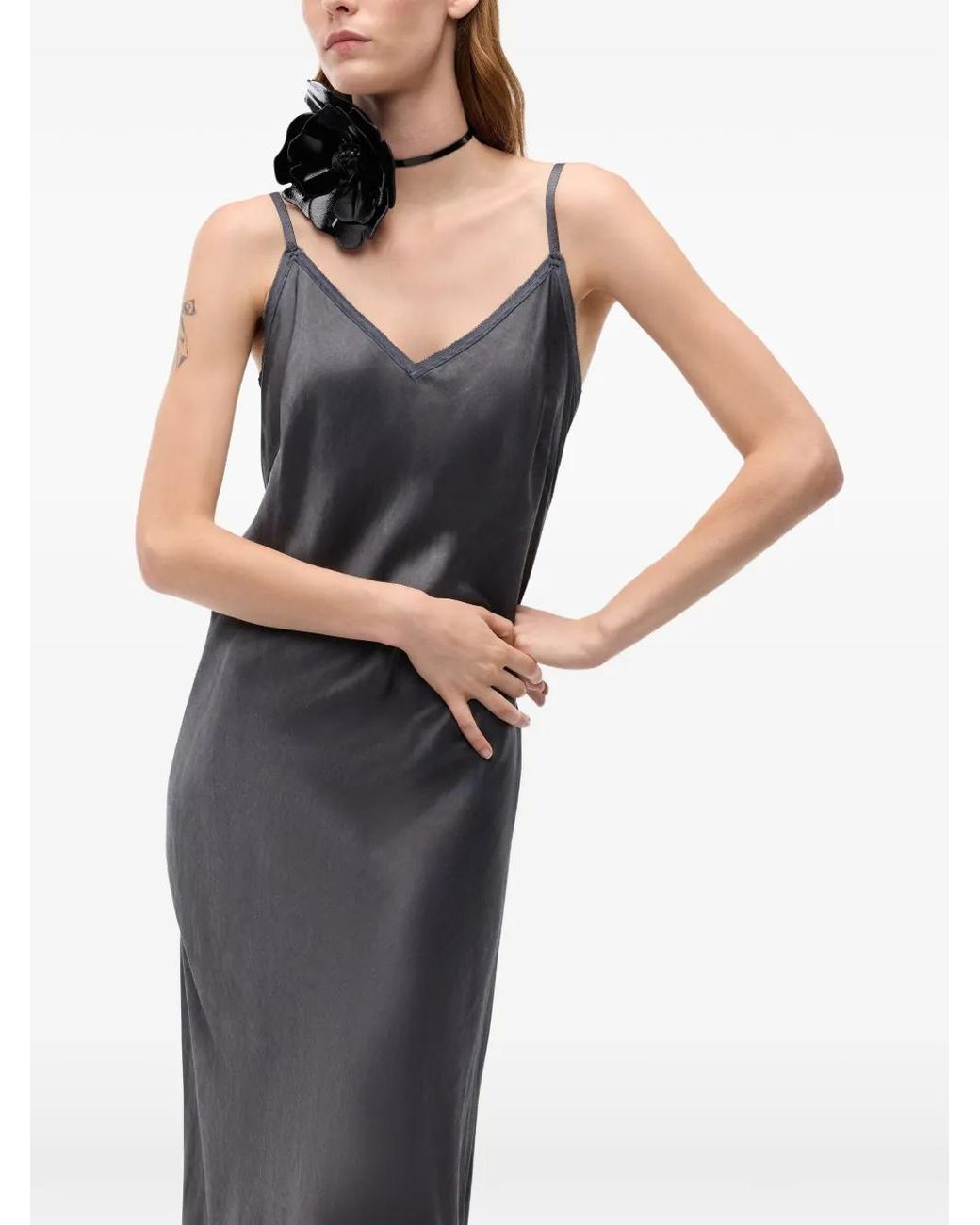 Pinko White Viper Slip Dress