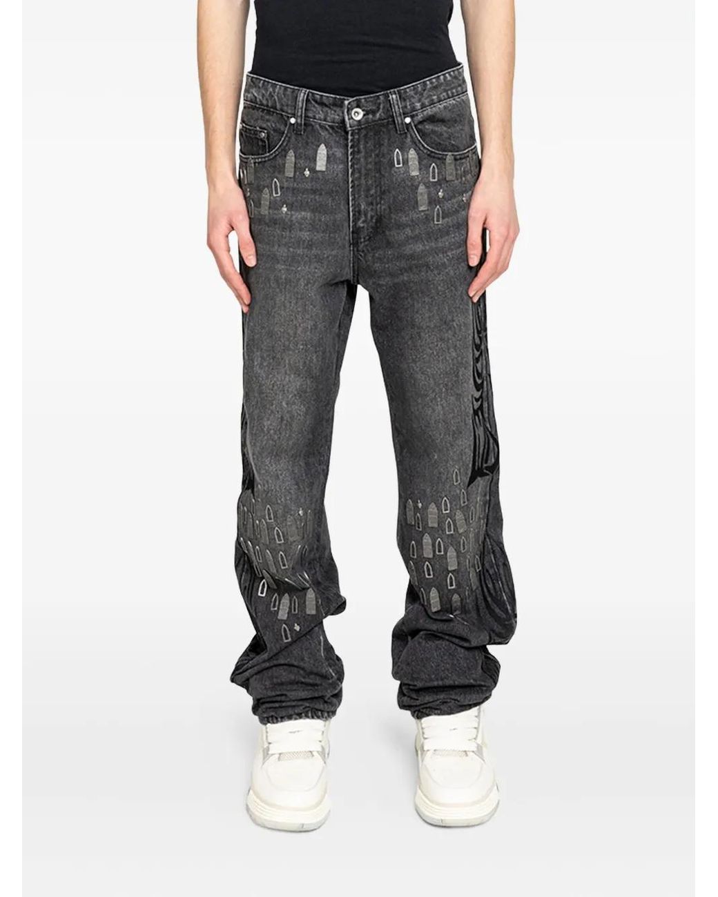 Vaqueros Con Apliques Who Decides War de hombre de color Black