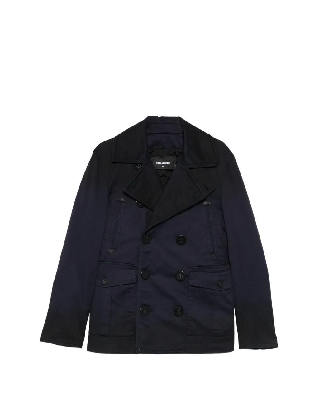 Abrigo Sailor Con Doble Botonadura DSquared² de hombre de color Blue