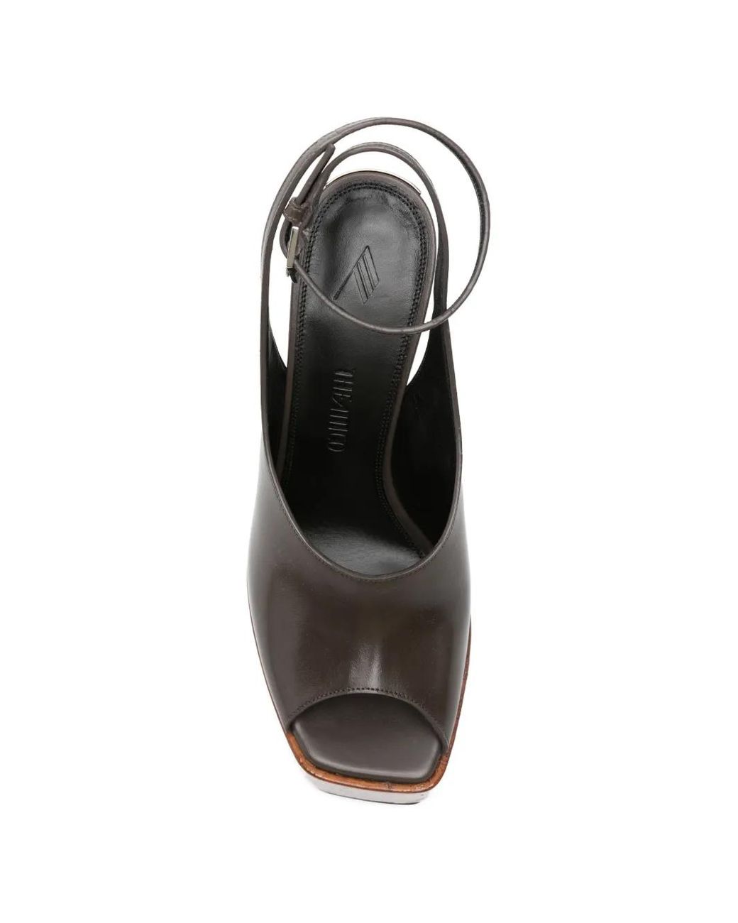 The Attico Brown Ornella Platform Sandals