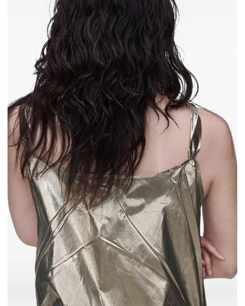 Maison Margiela Gray Foiled Midi Dress