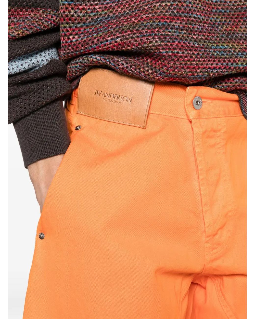 Vaqueros Con Parche Del Logo J.W. Anderson de hombre de color Orange