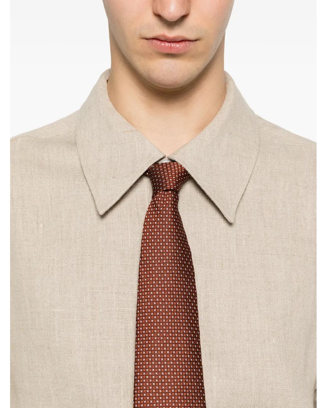 Séfr Natural Chemise Dao À Manches Courtes for men