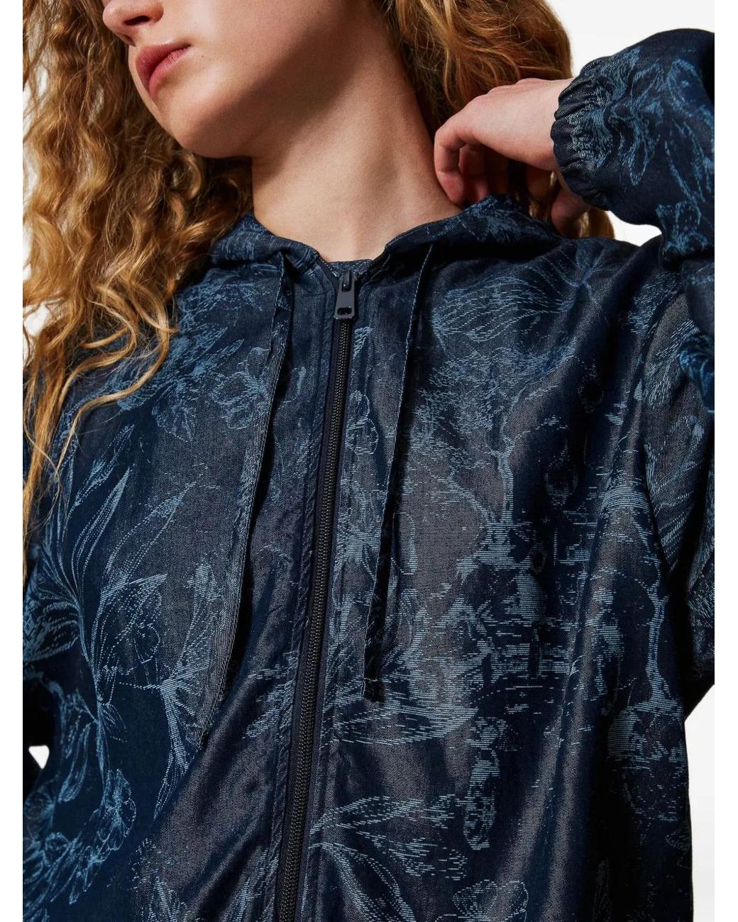 Twinset Blue Printed Jacket