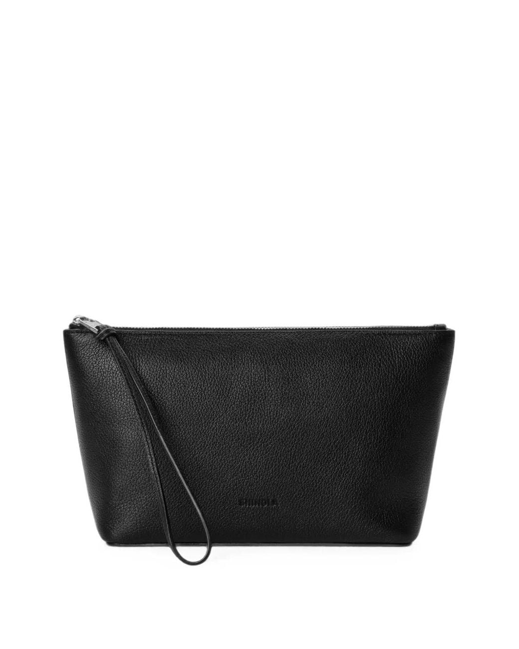 Shinola Black Petite Trousse De Toilette En Cuir Grainé