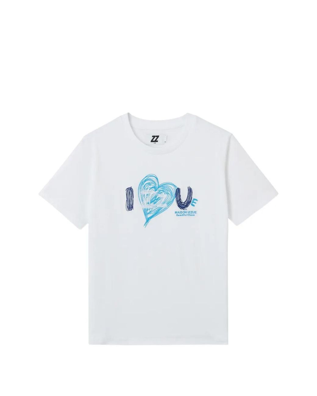 Izzue White Graphic Love T-Shirt