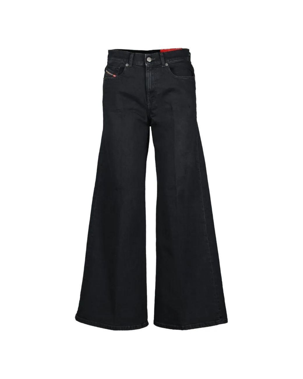 DIESEL Black Wide-Leg Jeans