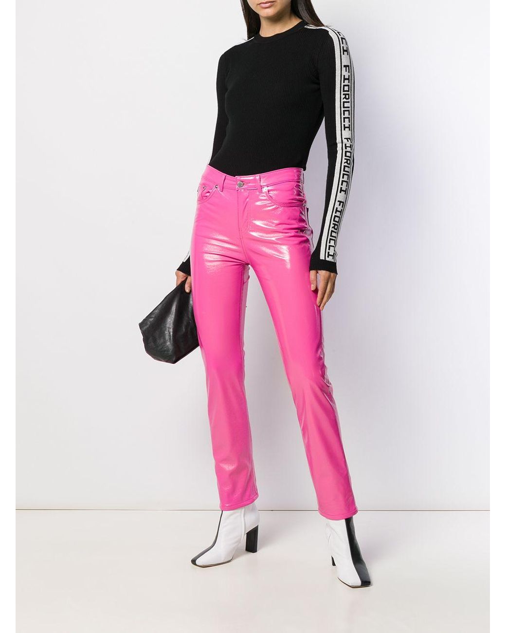 Fiorucci Yves Vinyl Trousers in Pink | Lyst