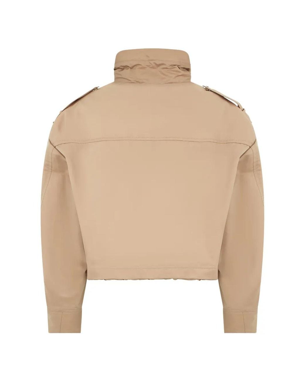 Moorer Natural Cropped Jacket