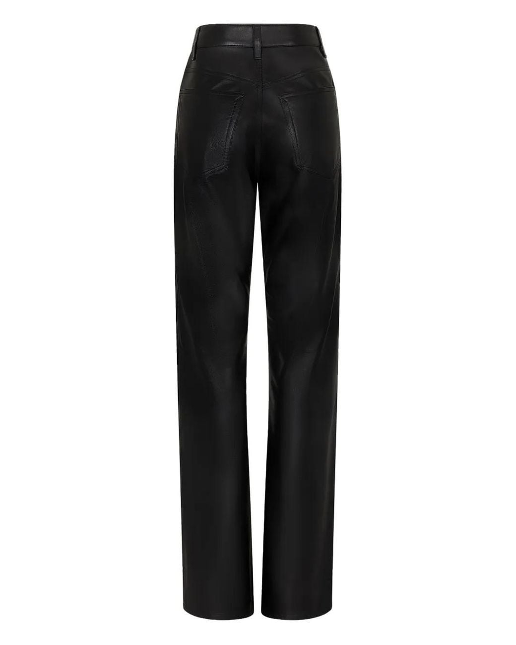 Rabanne Black Leather Trousers