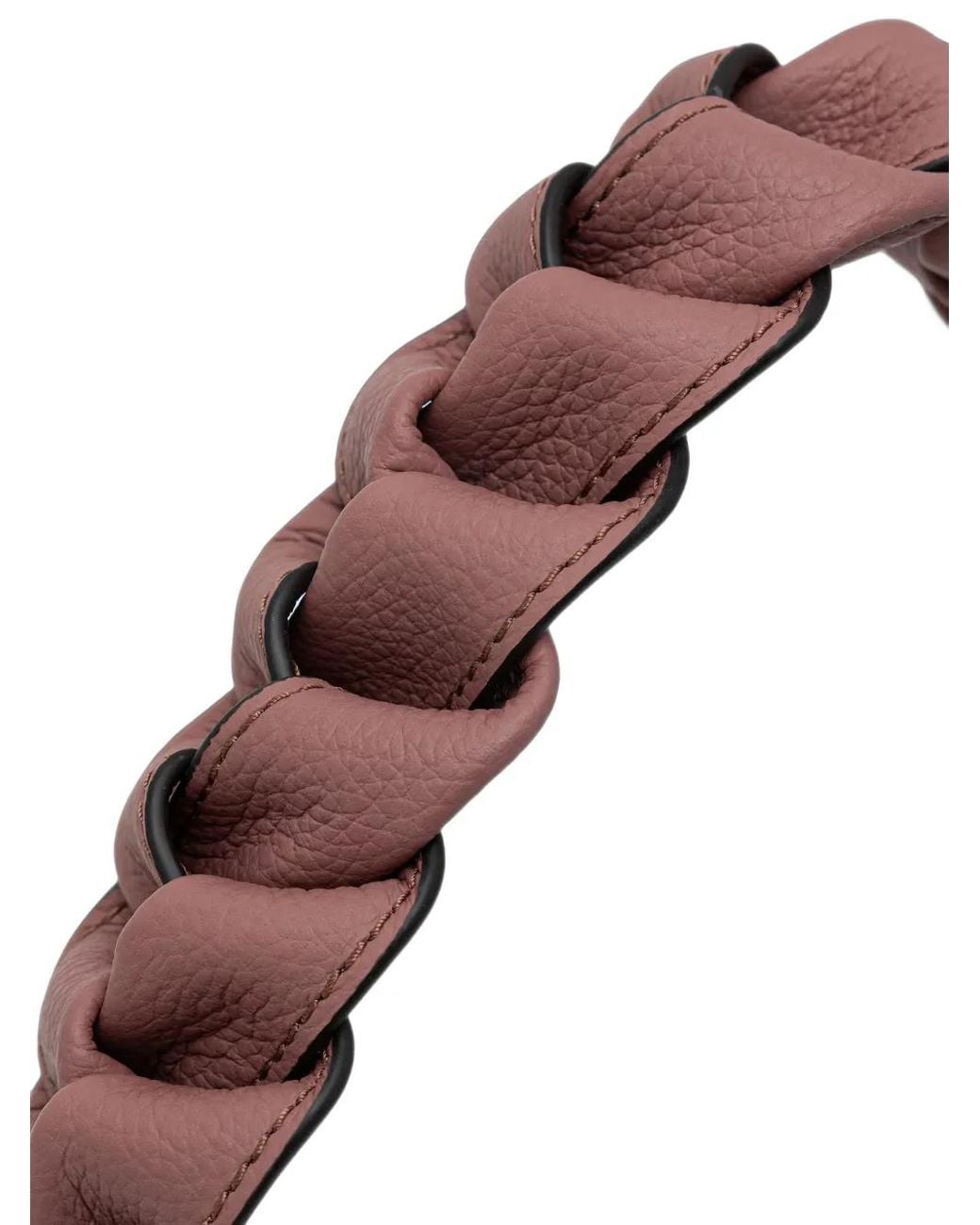 Coccinelle Purple Small Boheme Braided-Handle Tote Bag