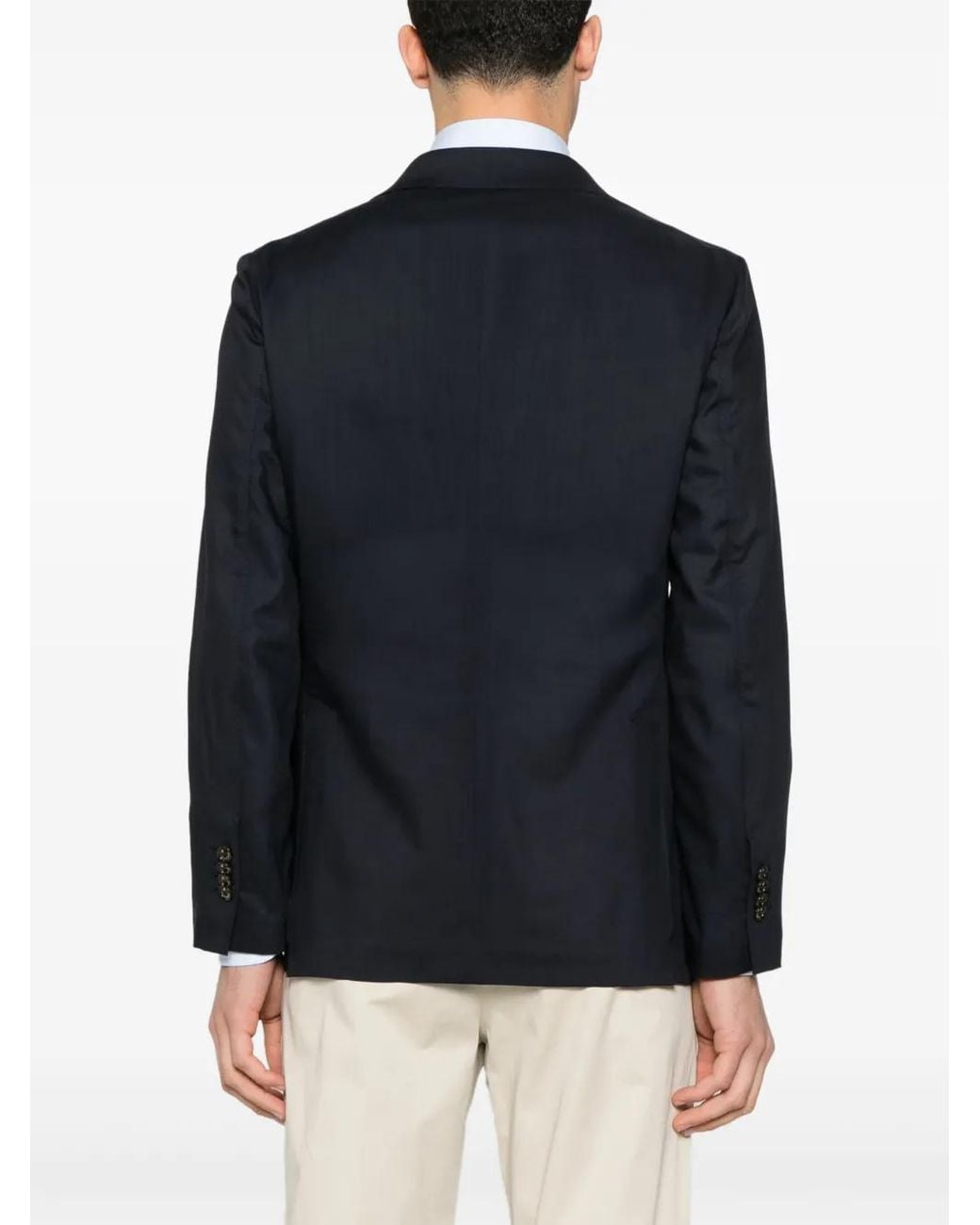 Montecore Blue Virgin Wool Blazer for men