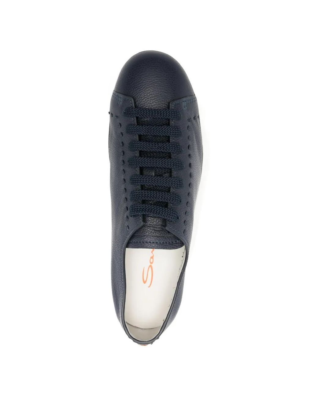 Santoni White Leather Sneakers