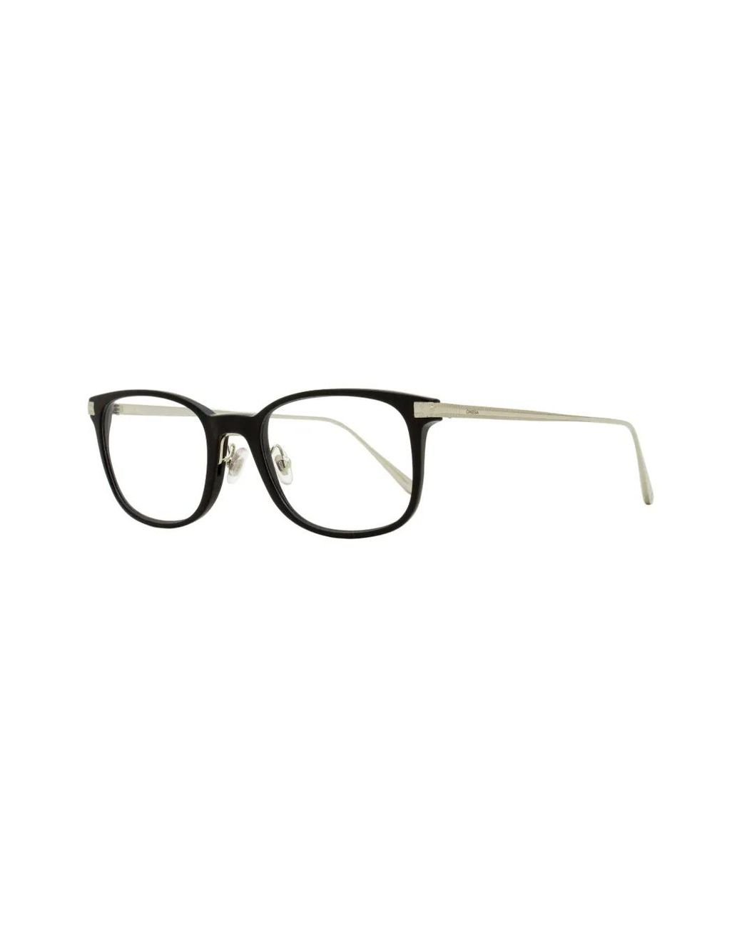 OMEGA EYEWEAR Brown Rectangle-Frame Glasses for men