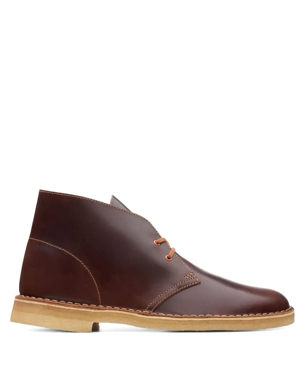 Clarks Brown Desert Leather Boots for men