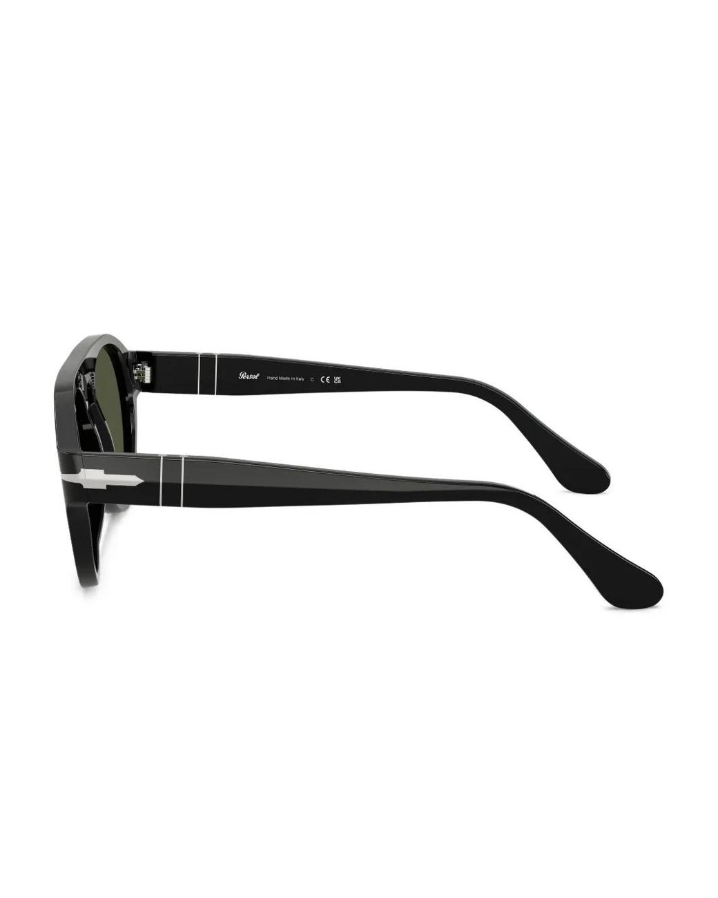 Persol Green Oval-Frame Sunglasses