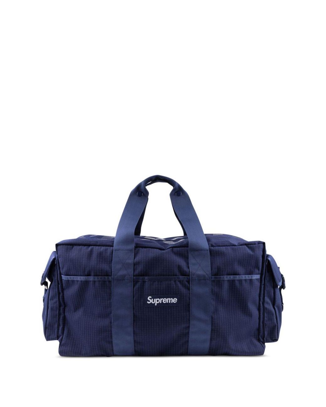 Supreme Box Logo Ripstop Duffle Bag in Blue for Men Lyst