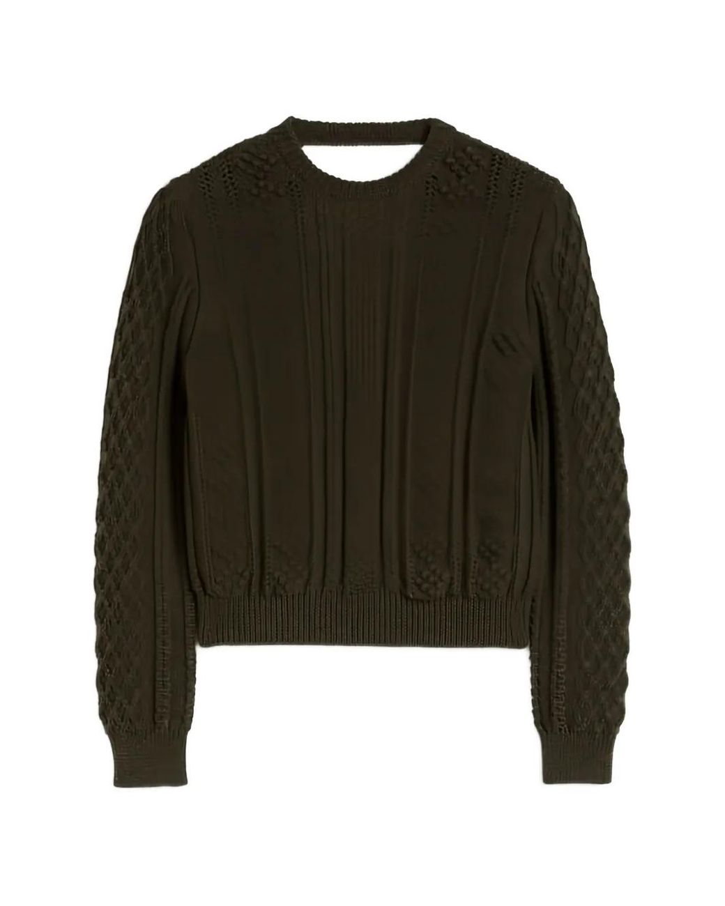 Jil Sander Green Pull À Manches Longues