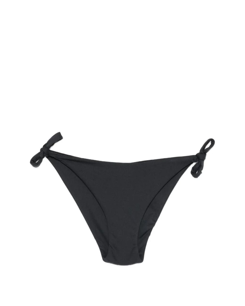 Twinset Blue Heart-Plaque Side-Tie Bikini Bottoms