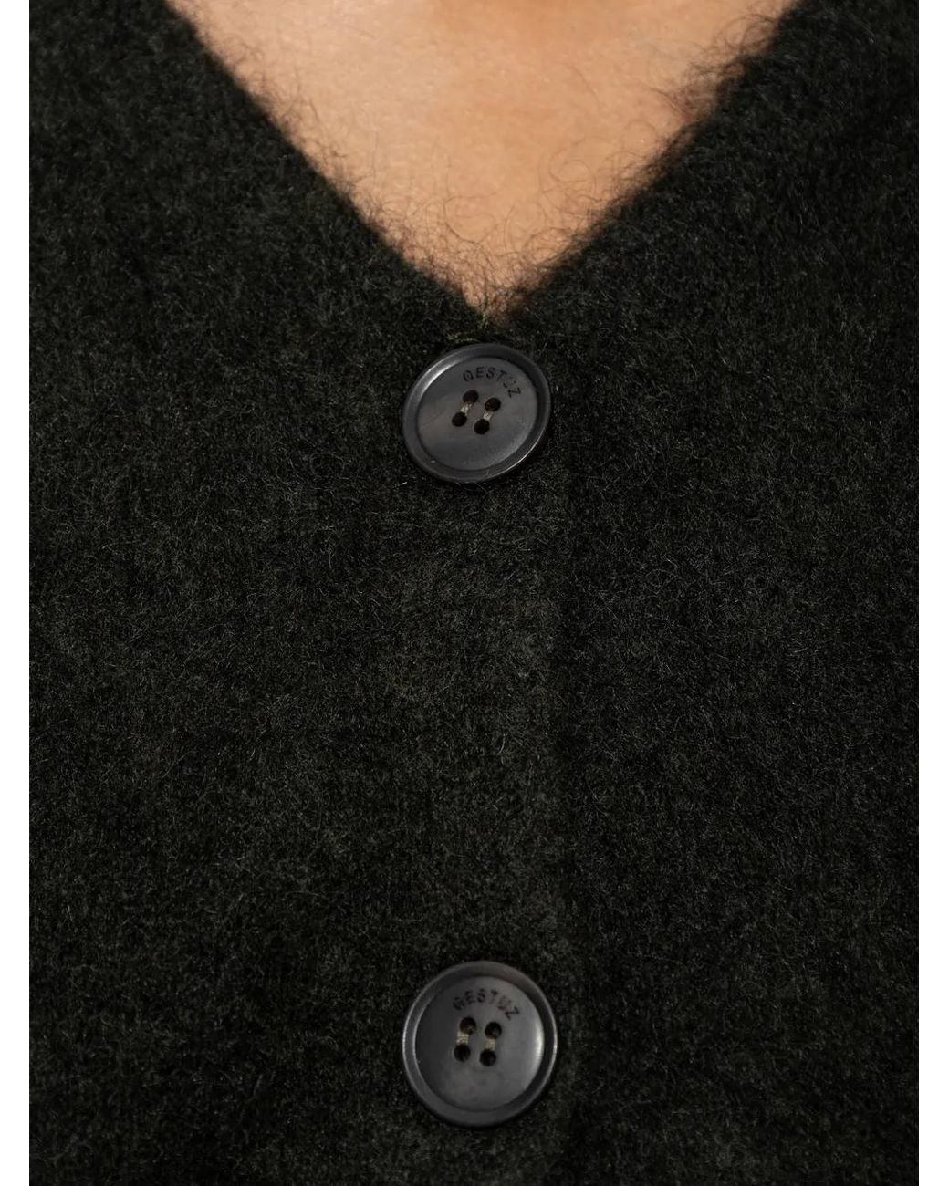 Gestuz Black Gzdebbie V-Neck Cardigan