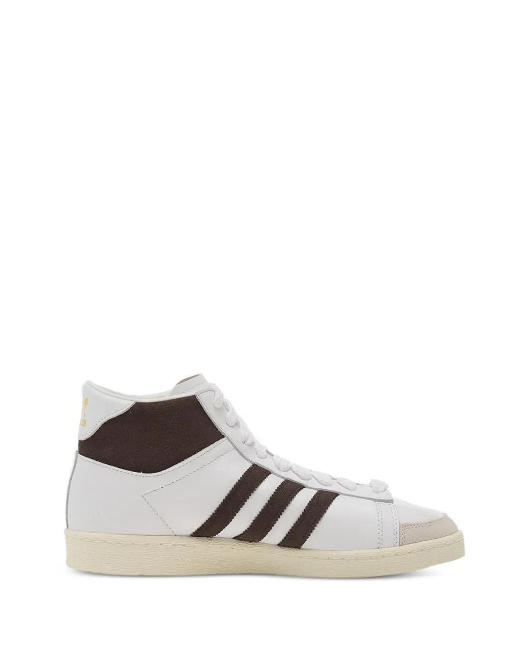 Adidas White Jabbar Hi Sneakers