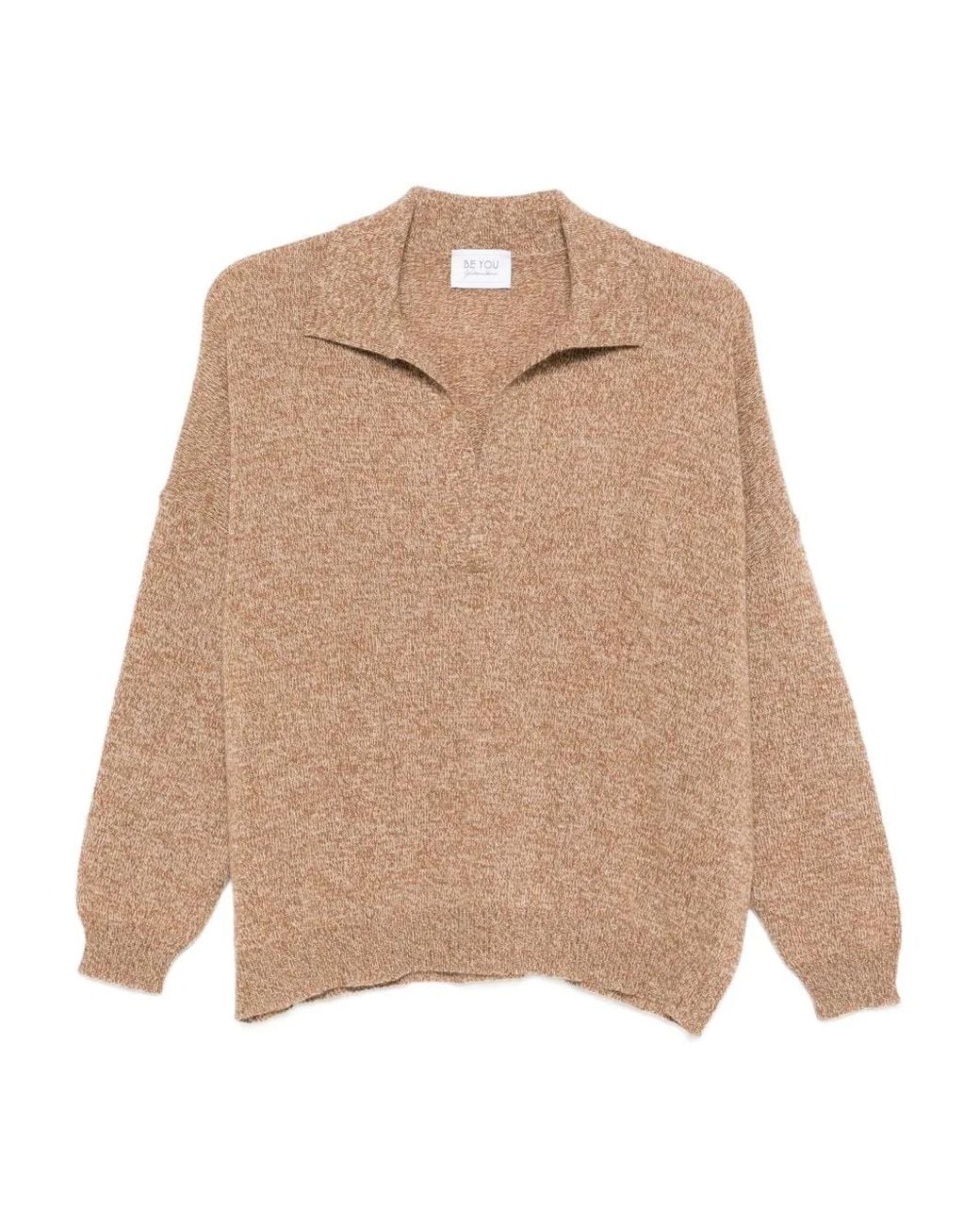 Be You Natural Collared Sweater