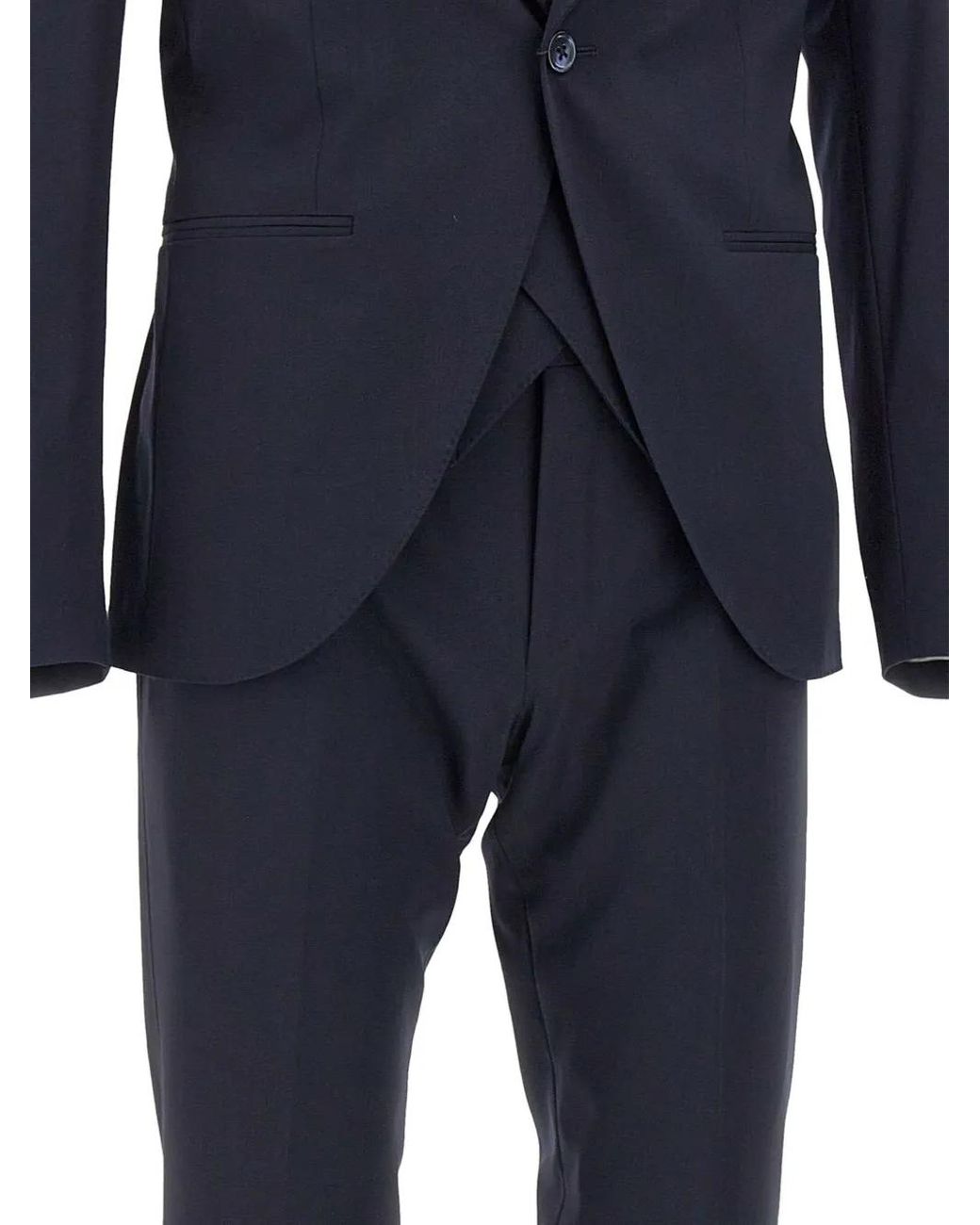 Corneliani Blue Single-Breasted Suit for men