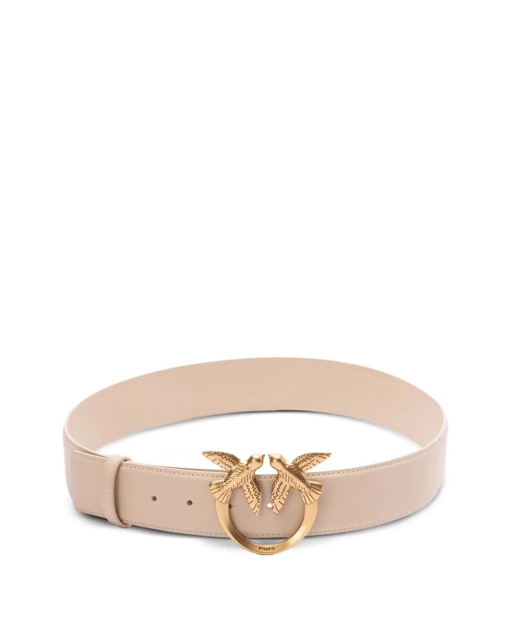 Pinko Pink Love Birds High Leather Belt