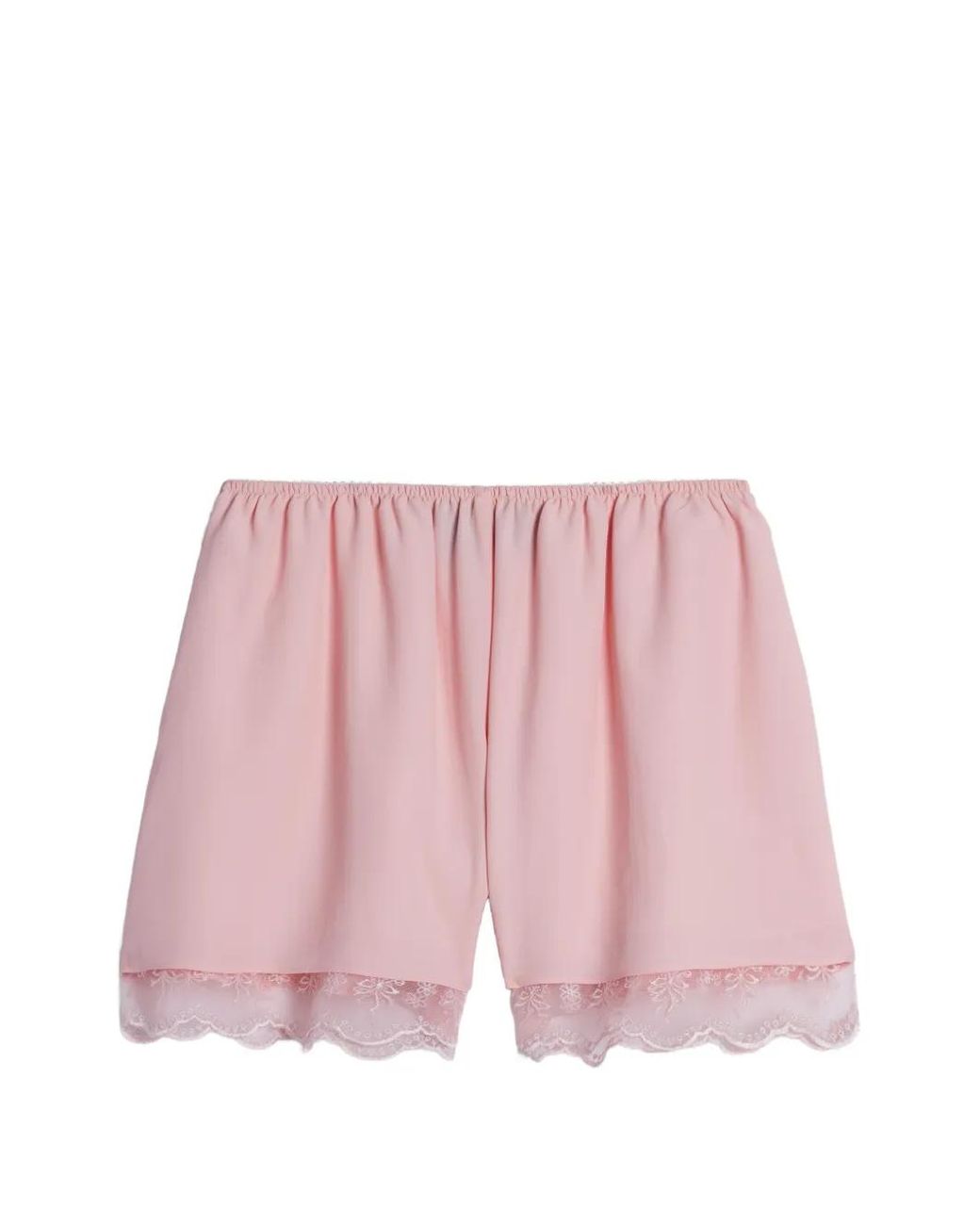 Simone Rocha Pink Lace-Trim Shorts