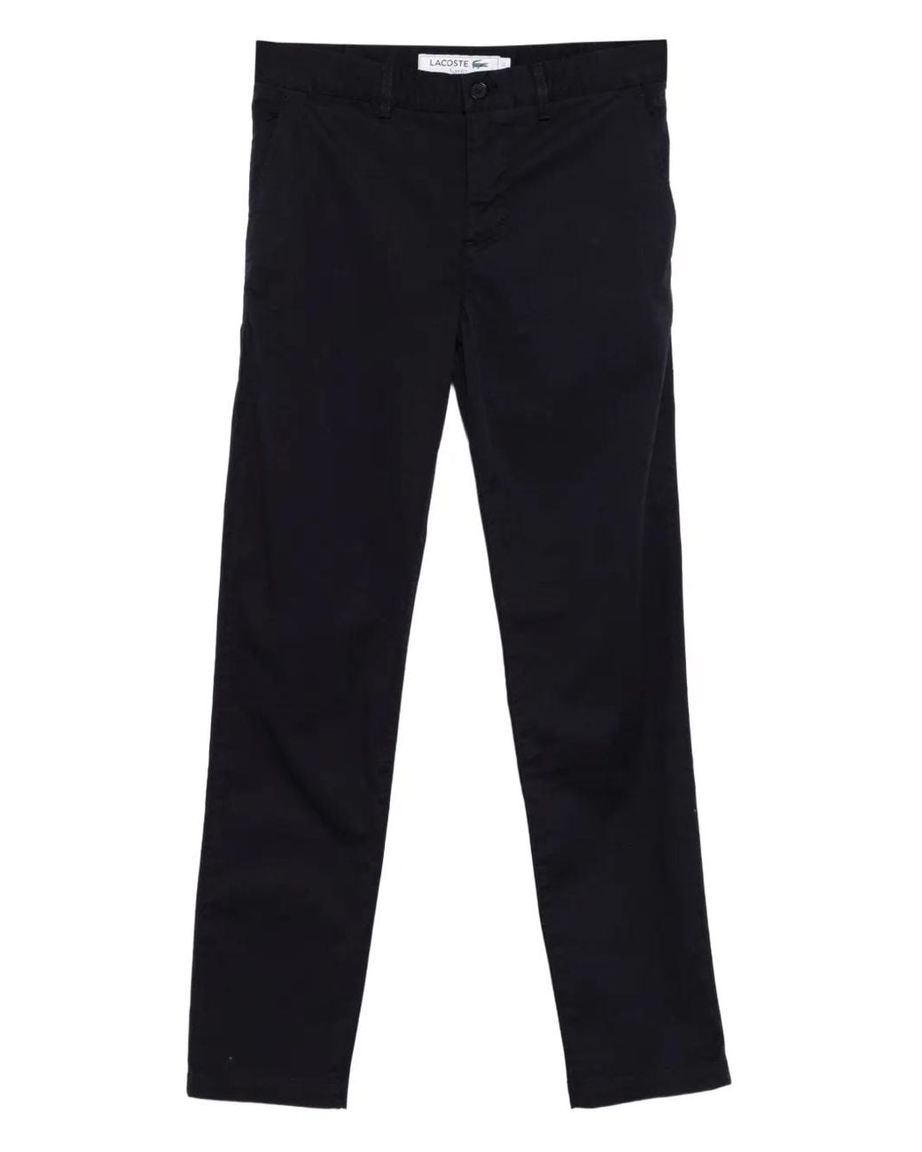 Lacoste Blue Cotton-Blended Trousers for men