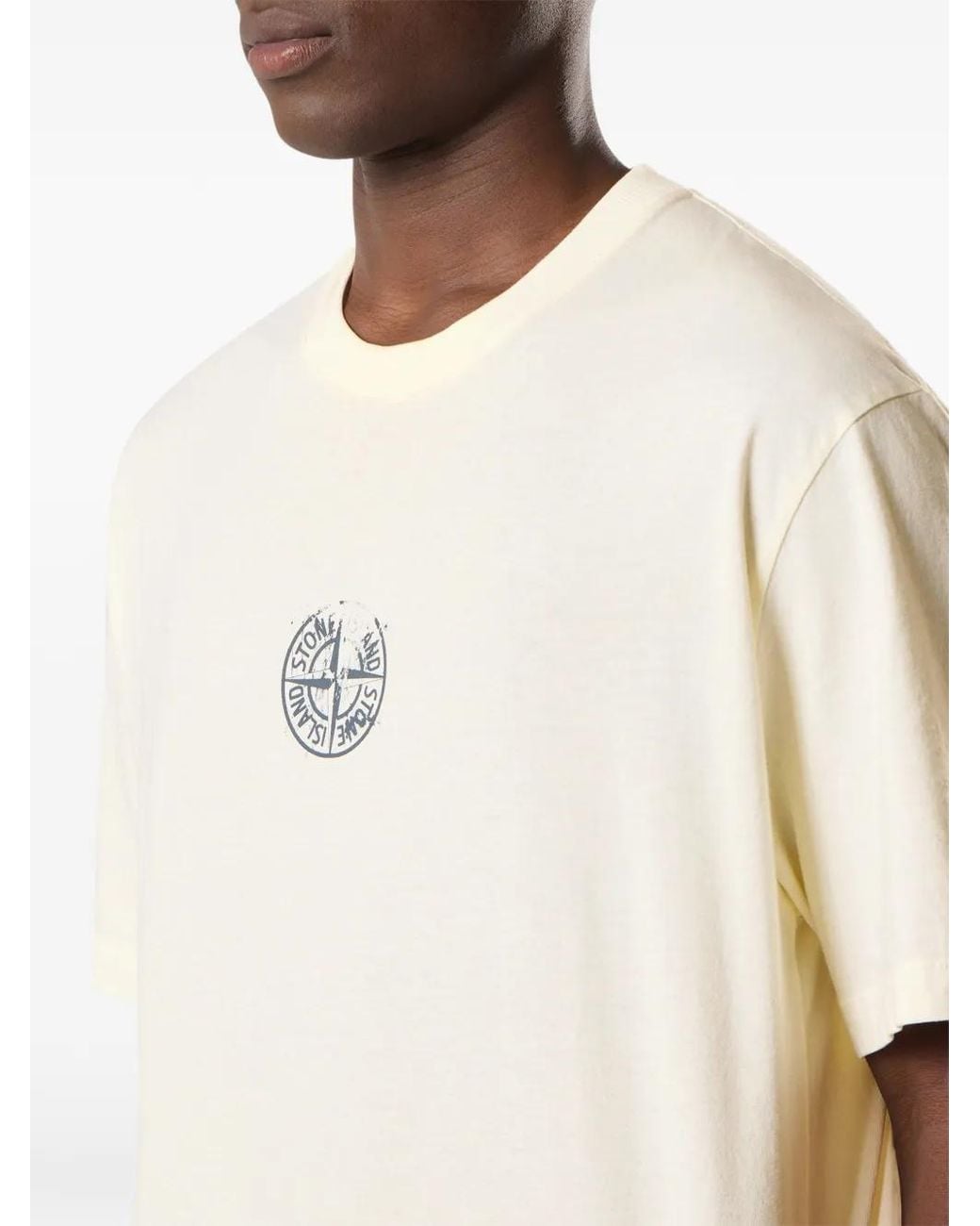 Stone Island White T-Shirt for men