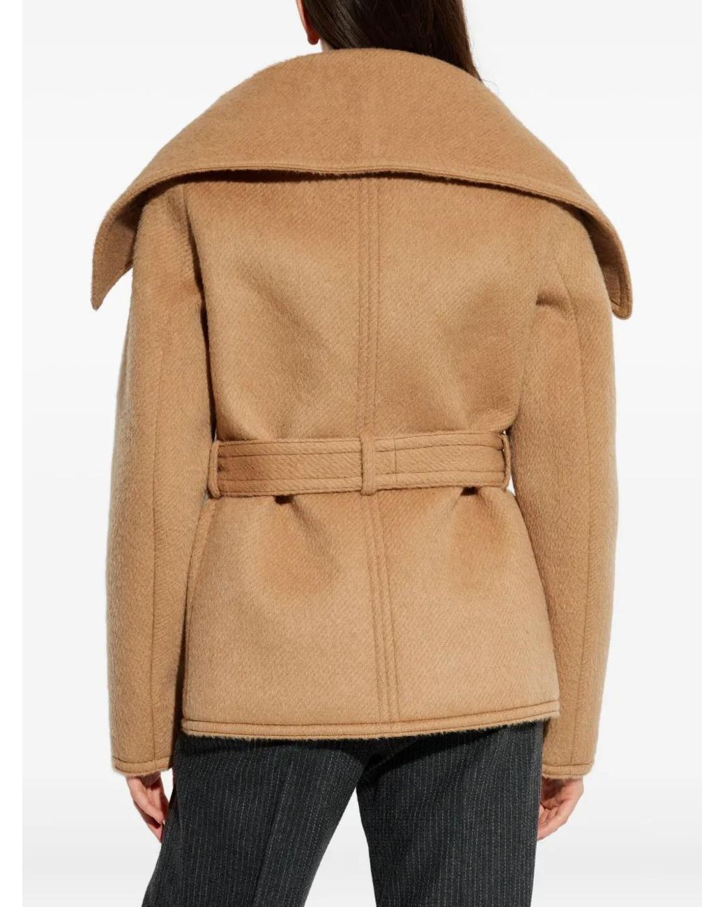 DSquared² Natural Belted Double-Breasted Jacket