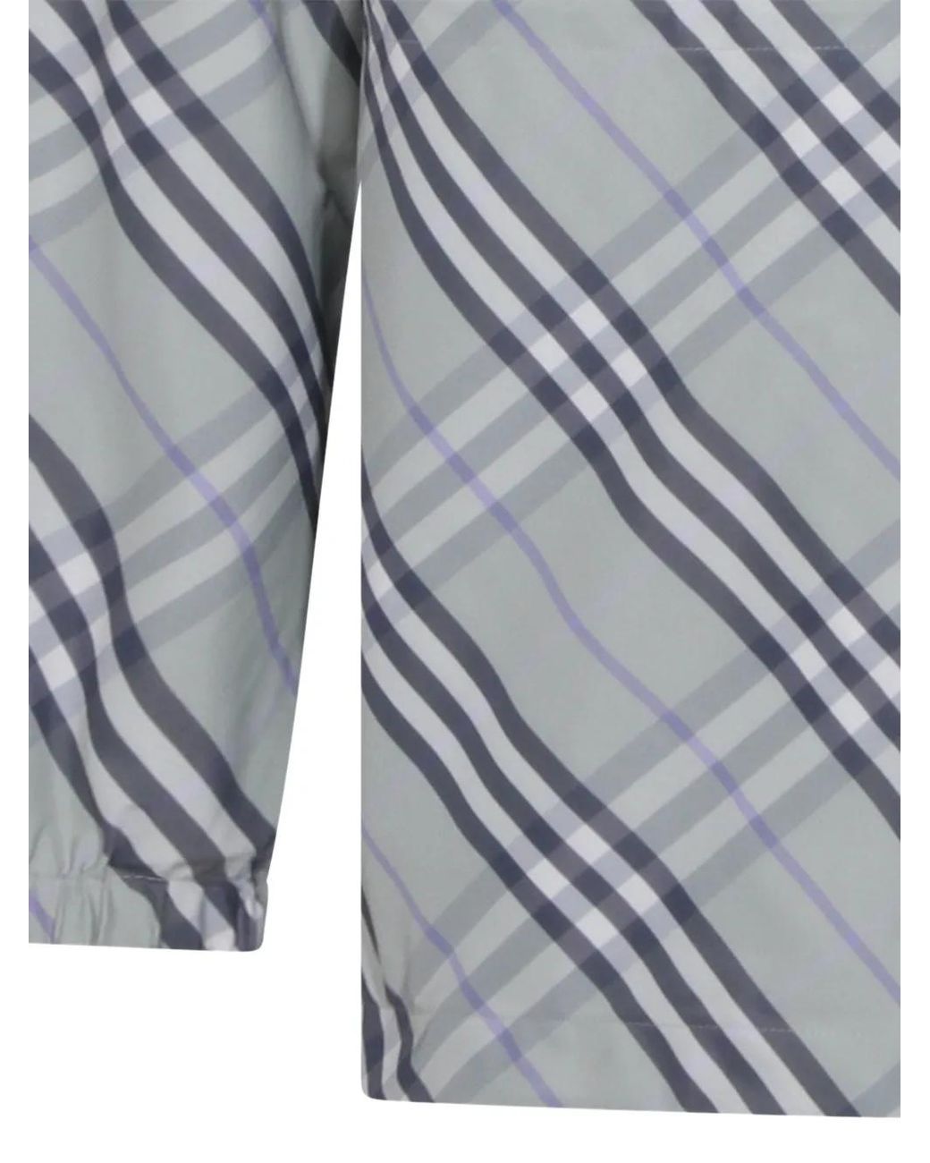 Chaqueta Con Capucha Burberry de hombre de color Gray