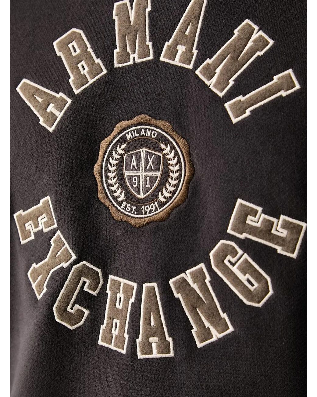 ARMANI EXCHANGE Pullover Mit Logo-Patch in Black für Herren
