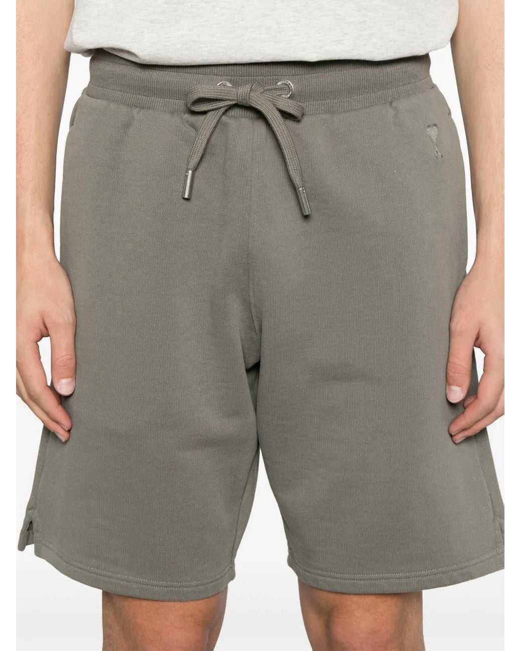 AMI Gray Nickel De Coeur Short for men