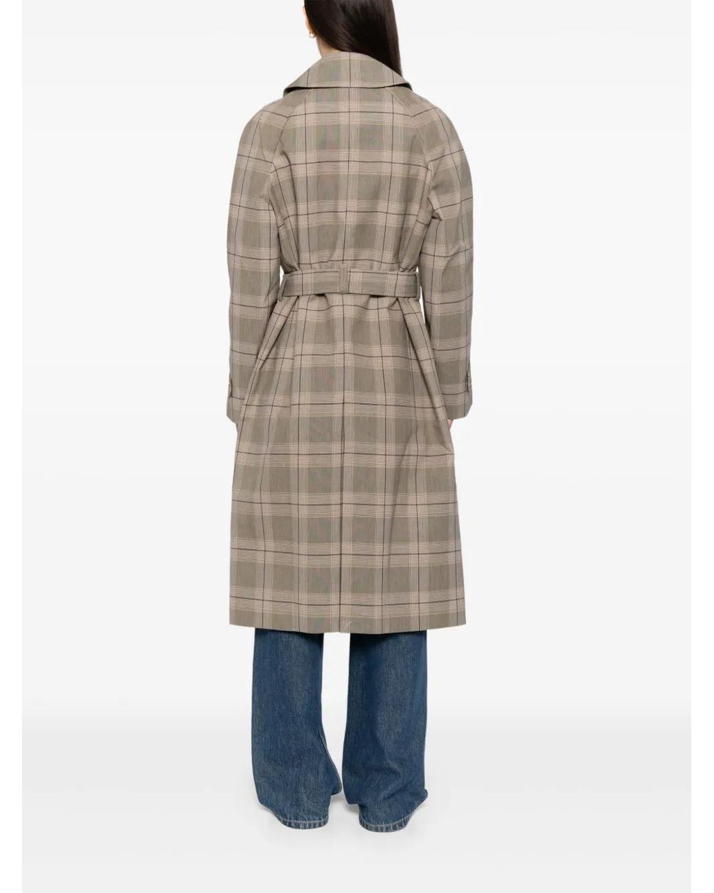 Lacoste Gray Plaid Coat