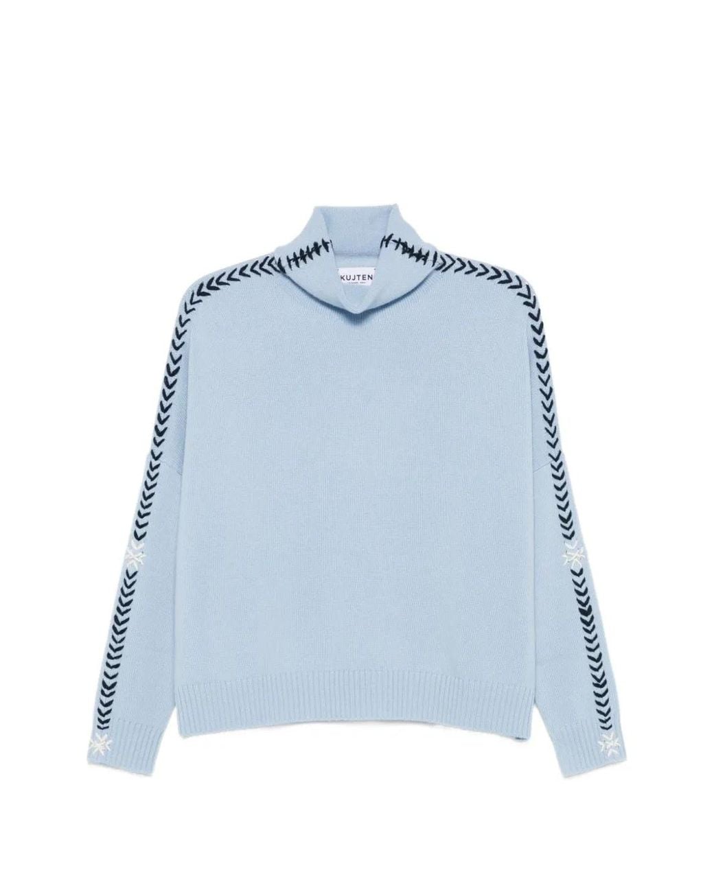 Kujten Blue Thea Snow Long-Sleeves Sweater