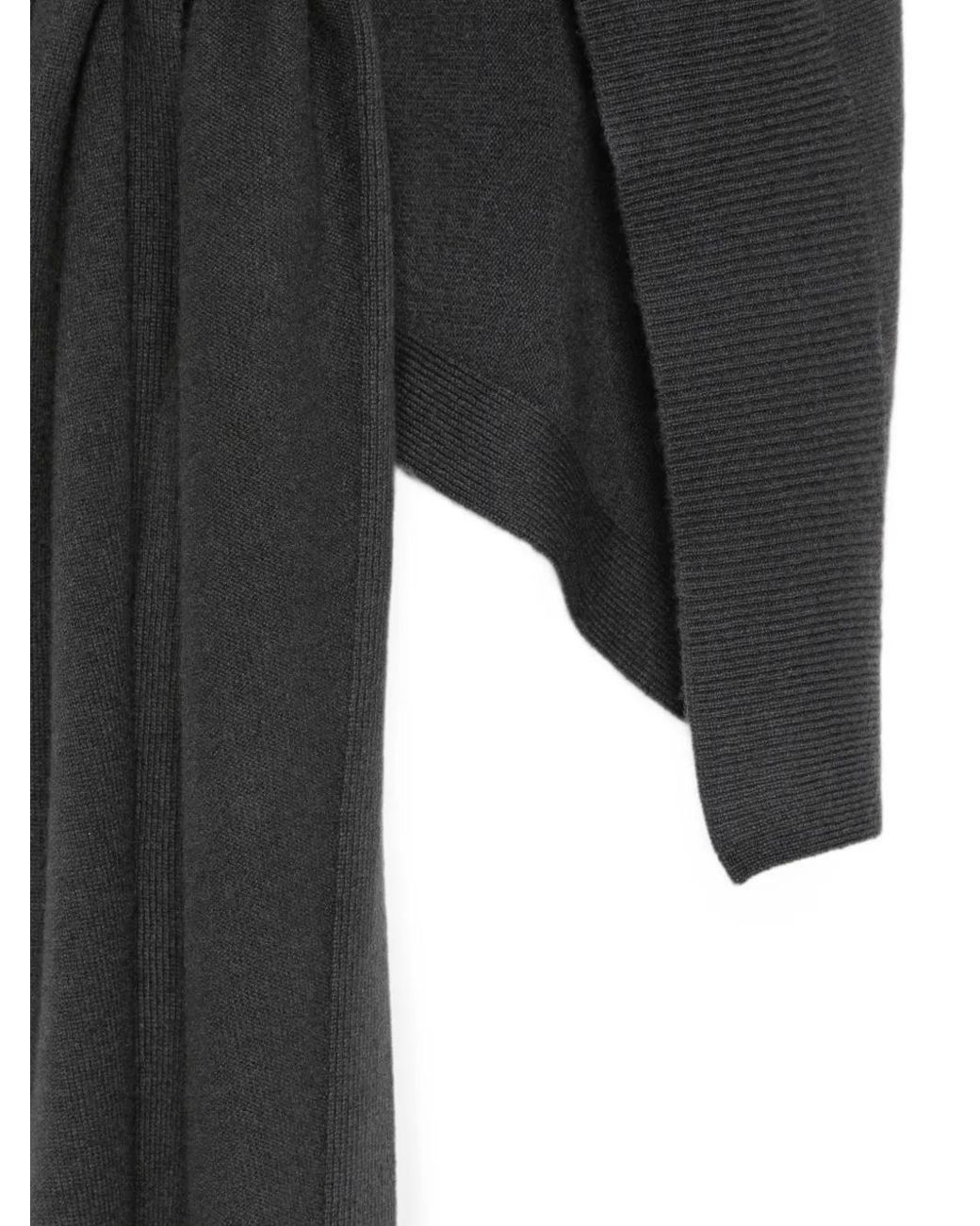 Lemaire Black Draped Scarf