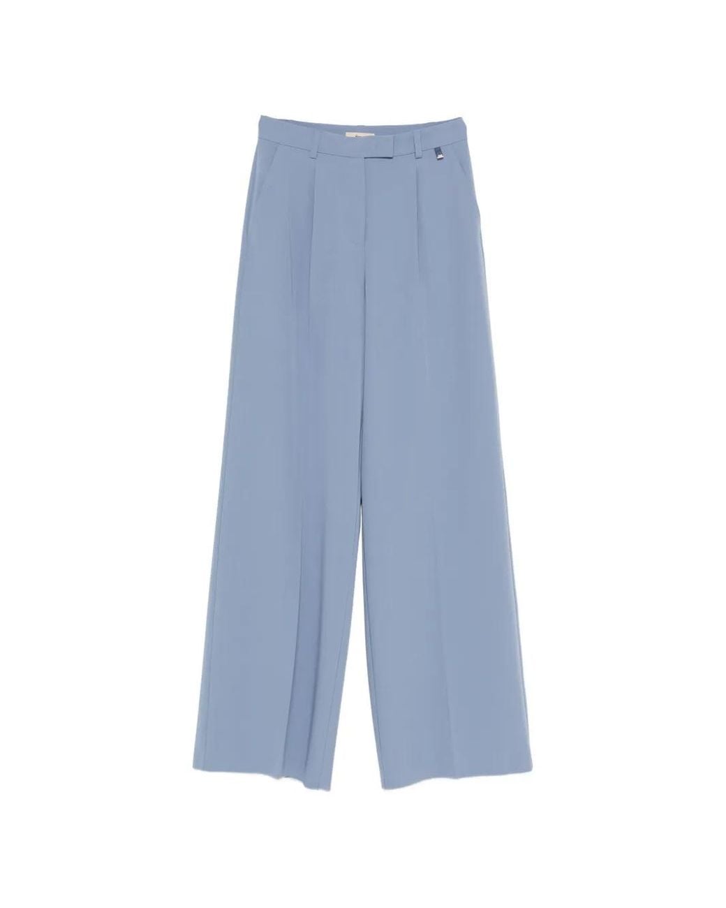Herno Blue Polyester Viscose Elastane Pants