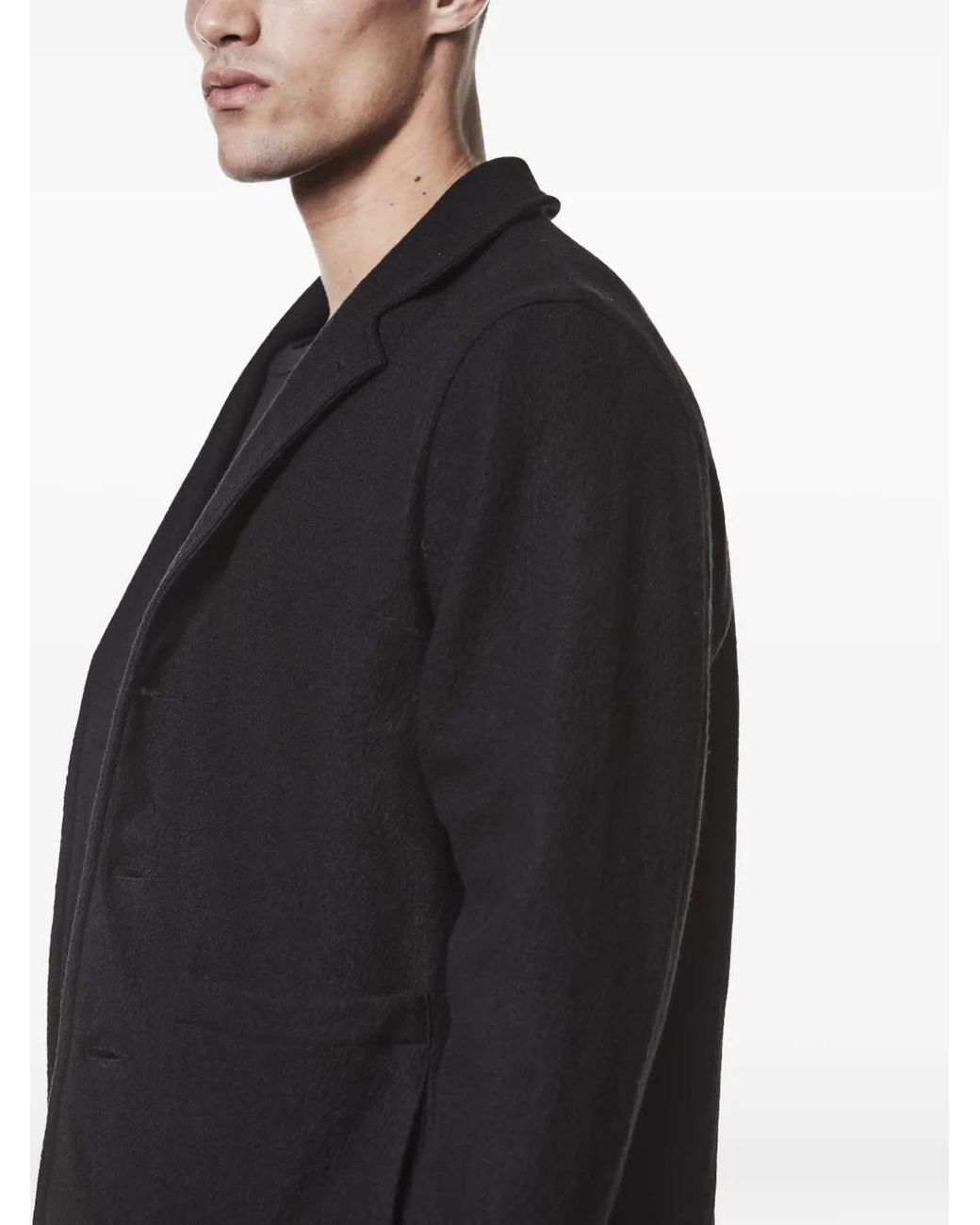 Thom Krom Black Patch Pocket Wool Jacket for men